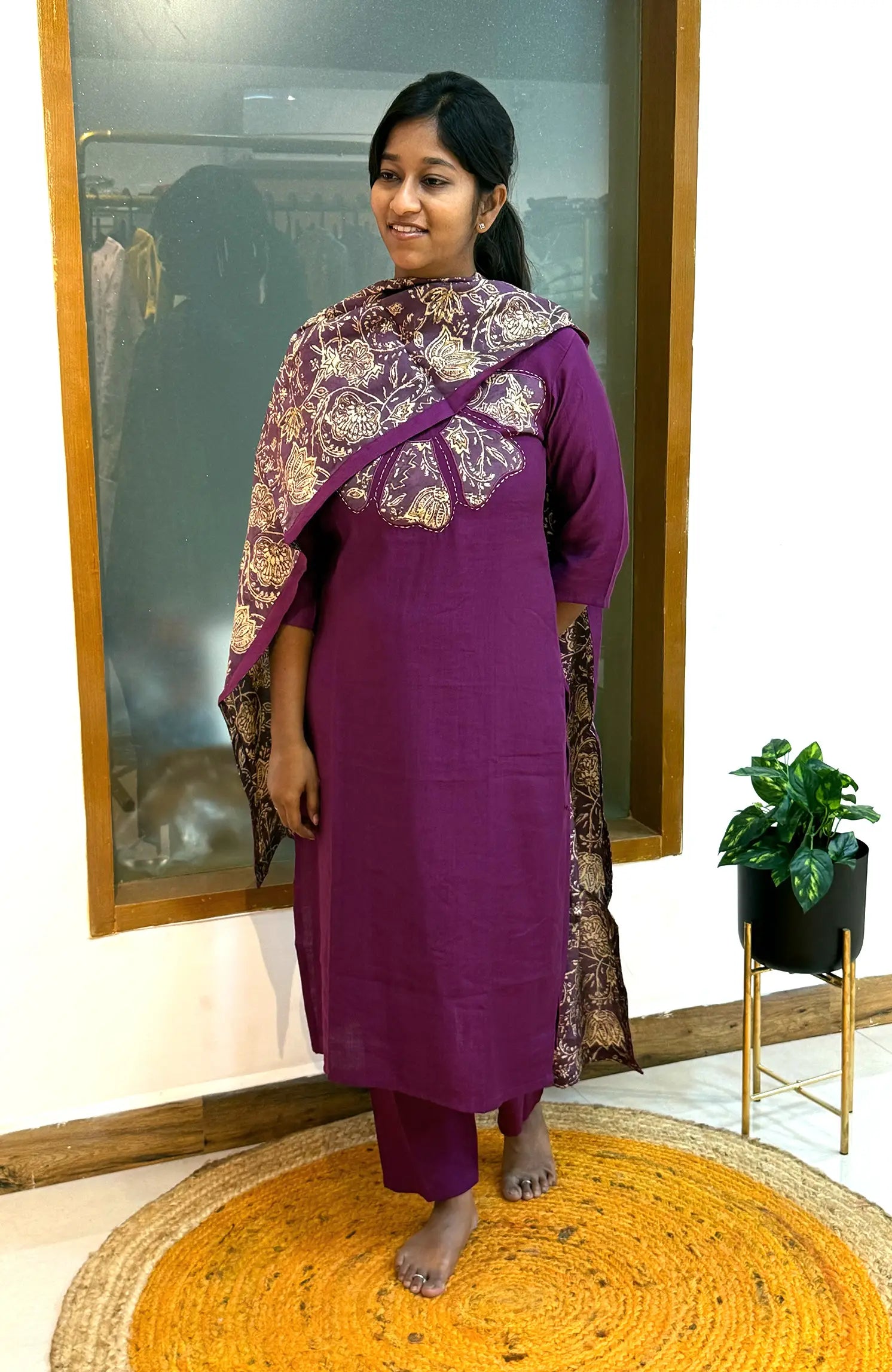 Printed purple symphony 570